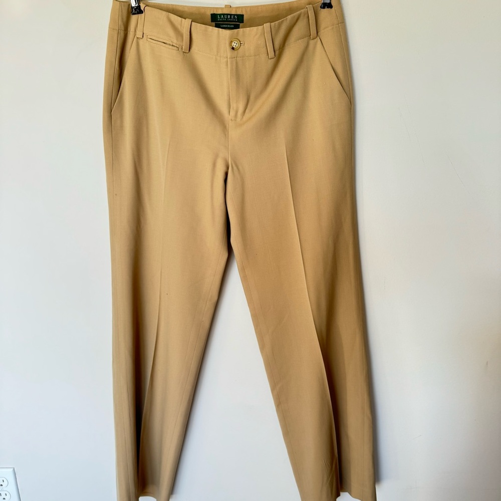 Ralph Lauren Sanderson 100% Wool Lined Lightweight pants size 8